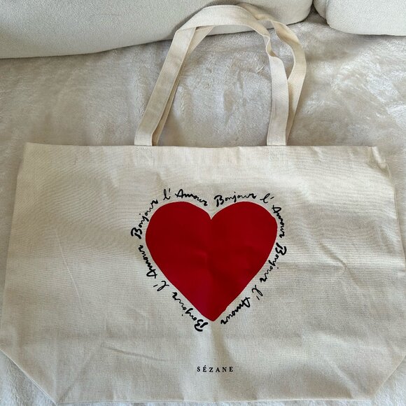 Sézane heart tote bag limited edition - Picture 3 of 5